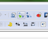 Adatok rendezésének gombja LibreOfficeban